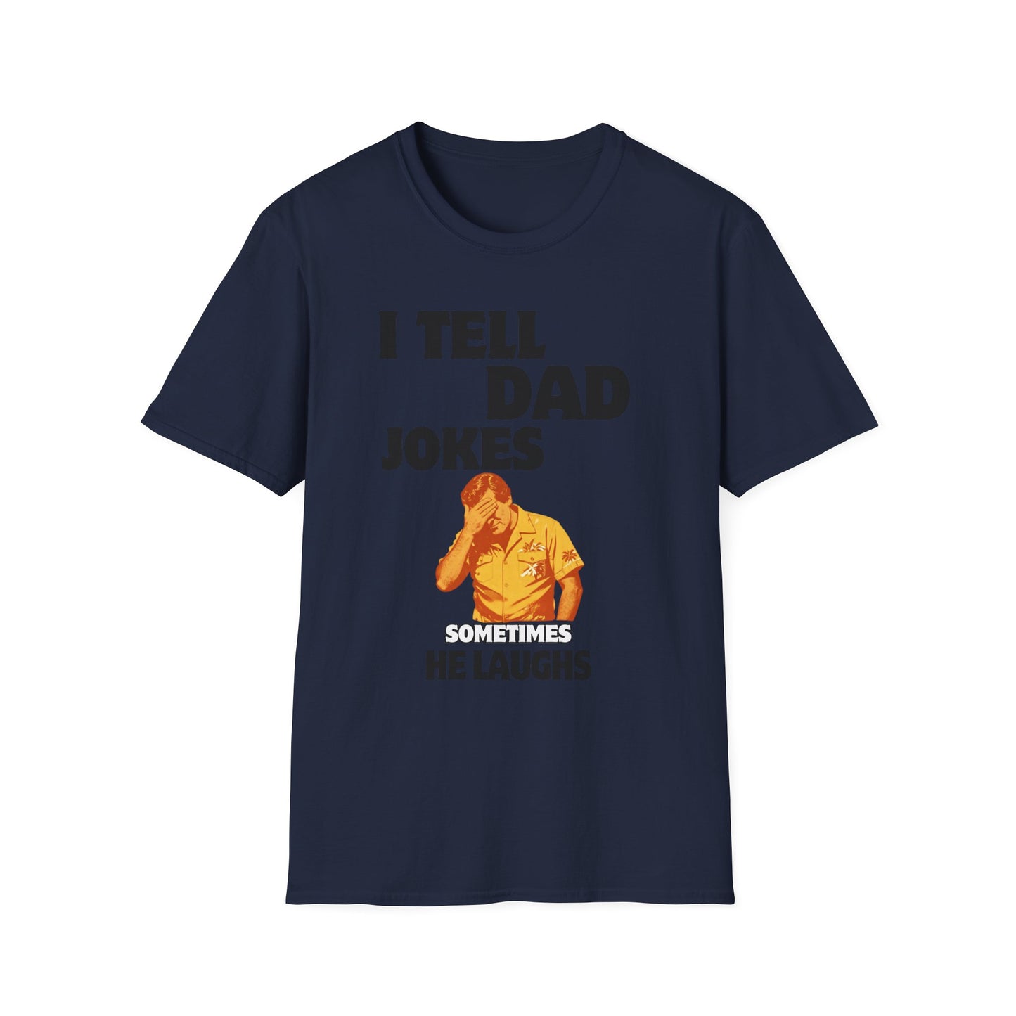 I Tell Dad Jokes shirt | Funny Dad Joke Tee with Facepalm Illustration