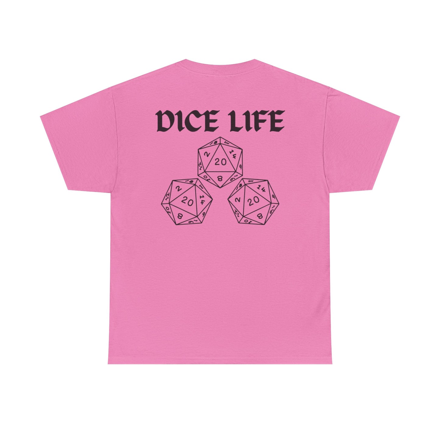 Dice Life Gaming T-Shirt, Perfect for Gamers, D&D Enthusiasts, Casual Wear, Gift for Tabletop Players, Unisex Graphic Tee