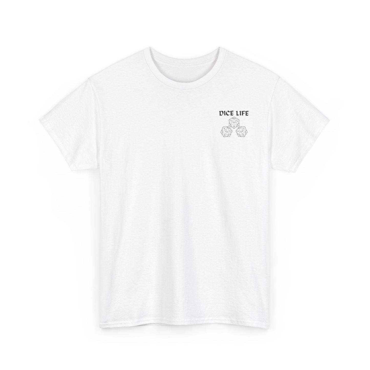 Dice Life Gaming T-Shirt, Perfect for Gamers, D&D Enthusiasts, Casual Wear, Gift for Tabletop Players, Unisex Graphic Tee