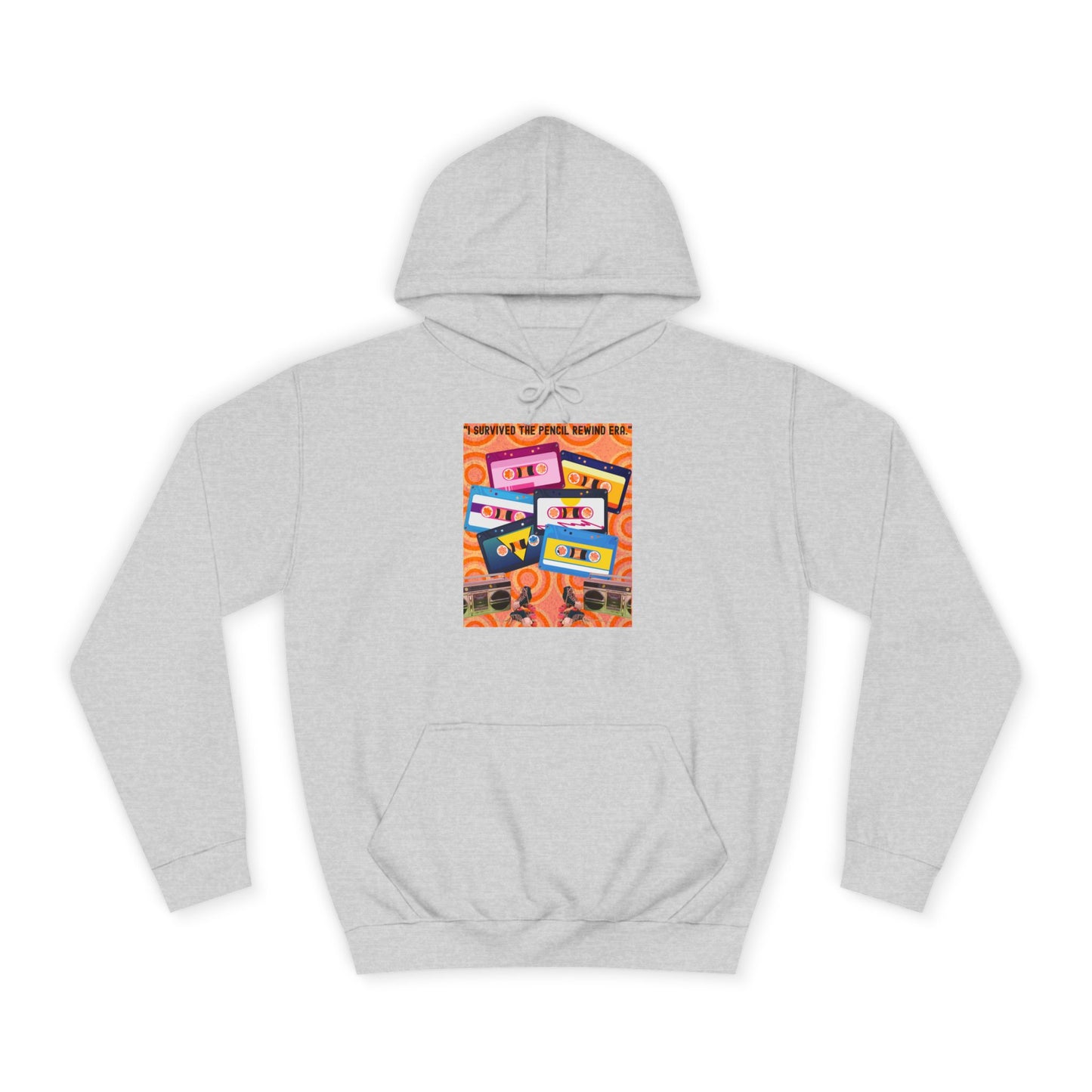 Colorful Retro College Hoodie, Unisex College Sweatshirt, Graphic Hoodie for Students, Cozy Casual Wear, Gift for College Students