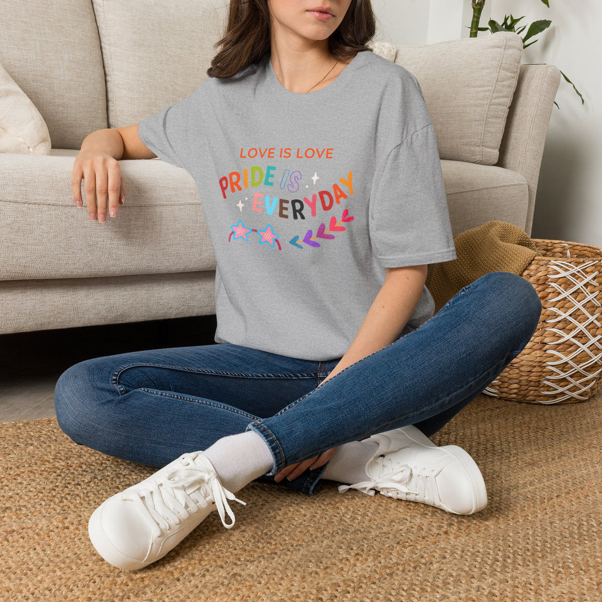 Love Is Love Pride Is Everyday T-Shirt | Rainbow Typography