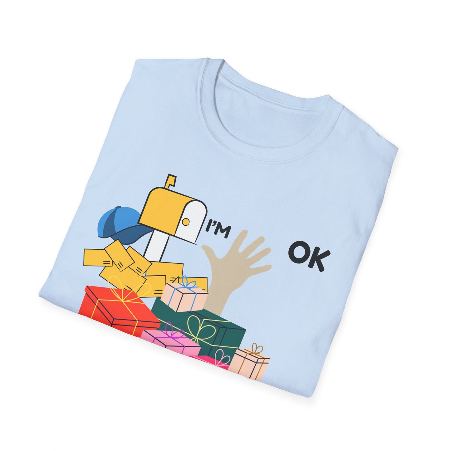Mail Carrier shirt  I'm OK Graphic Tee, Gift for Friends, Casual Wear, Holiday Apparel, Fun  Quirky Style
