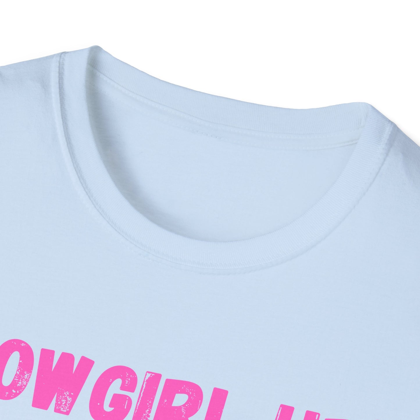 Cow girl up text T Shirt | Pink Western Typography Tee