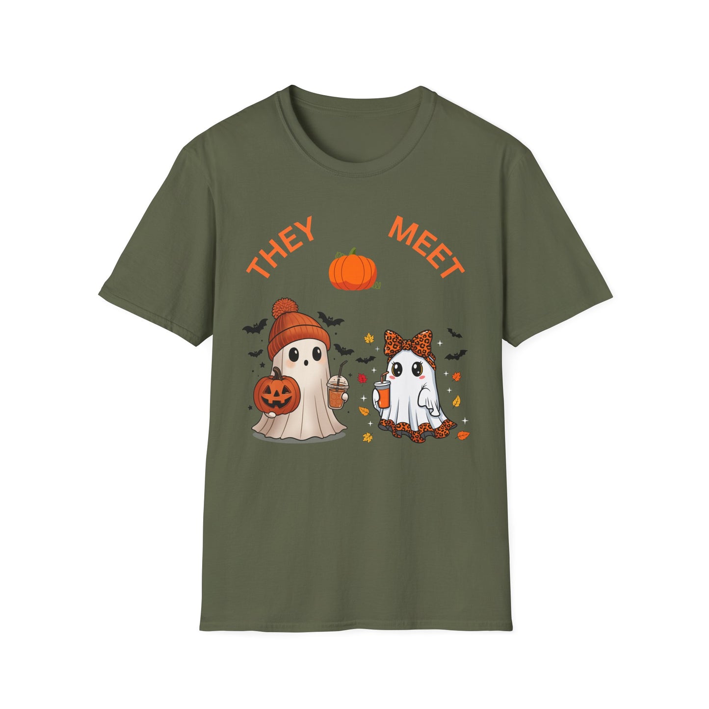 Cute Halloween Ghosts Unisex T-Shirt, Ghost-Themed Apparel, Fall Fashion, Halloween Costume, Spooky Season Gift