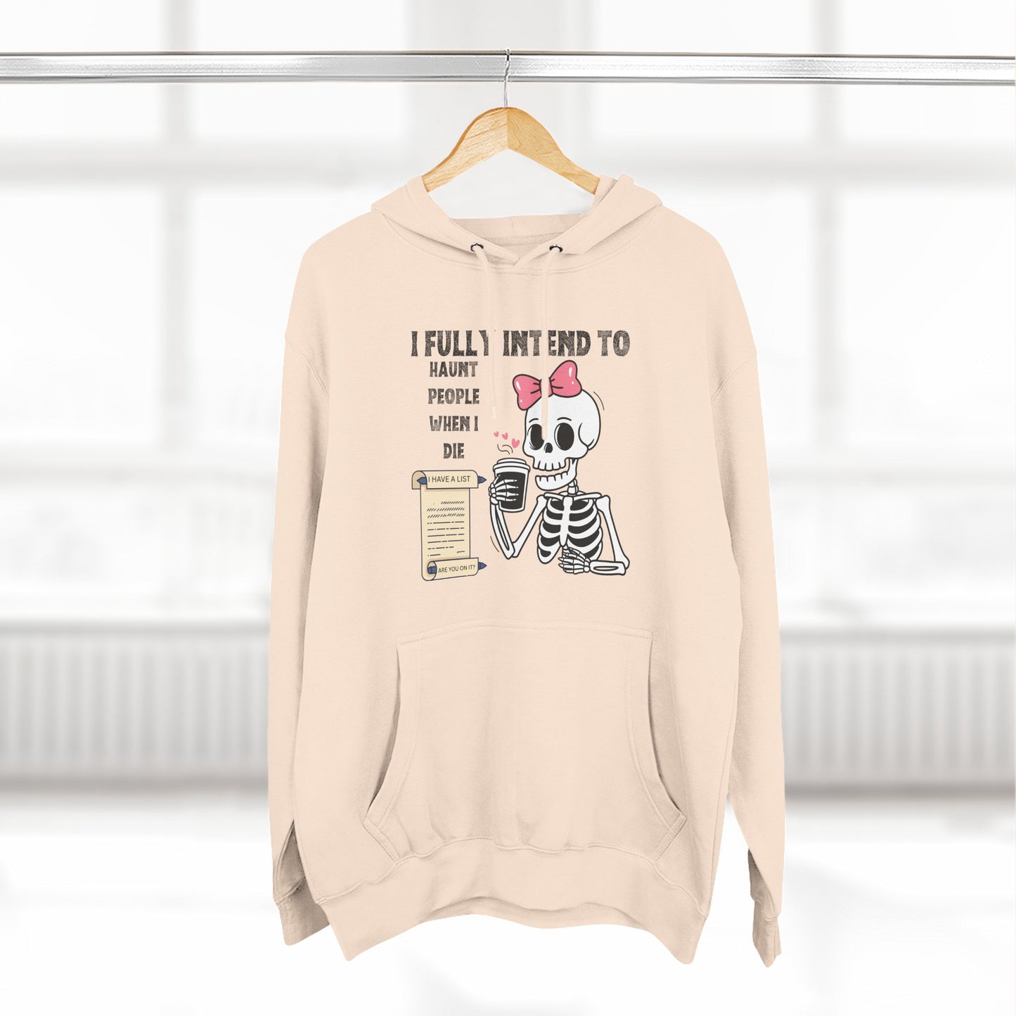 Spooky Skeleton Fleece Hoodie with Quote, Cute Halloween Sweatshirt, Unique Gift for Ghoulish Friends, Cozy Autumn Layer, Fun Costume [...]