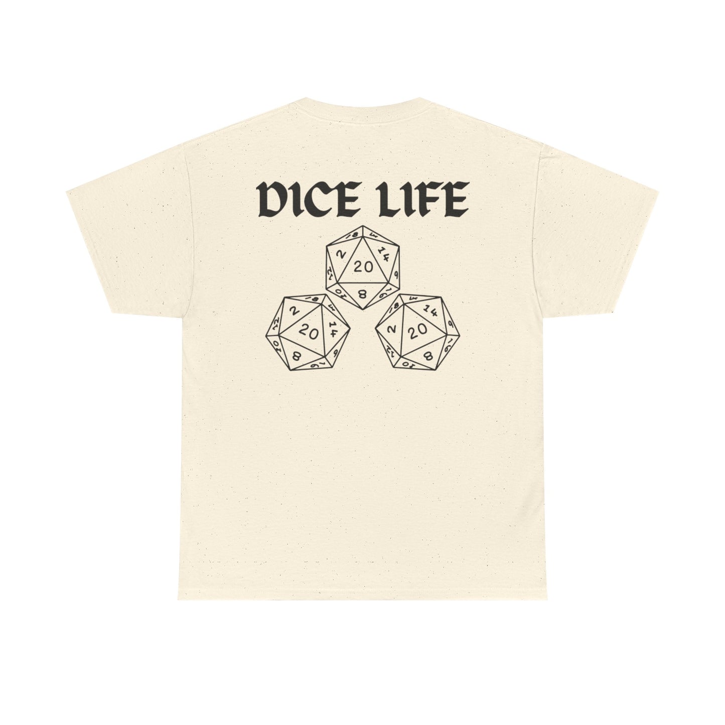 Dice Life Gaming T-Shirt, Perfect for Gamers, D&D Enthusiasts, Casual Wear, Gift for Tabletop Players, Unisex Graphic Tee