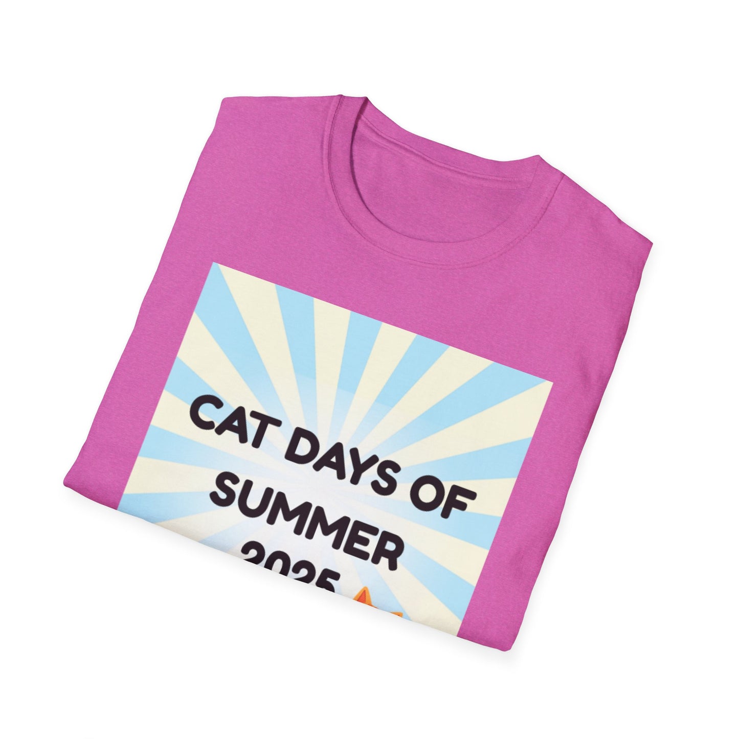 Summer Cat Days Unisex T-Shirt, Cute Cat Tee, Funny Pet Lover Gift, Casual Summer Wear, Summer 2025 T-Shirt