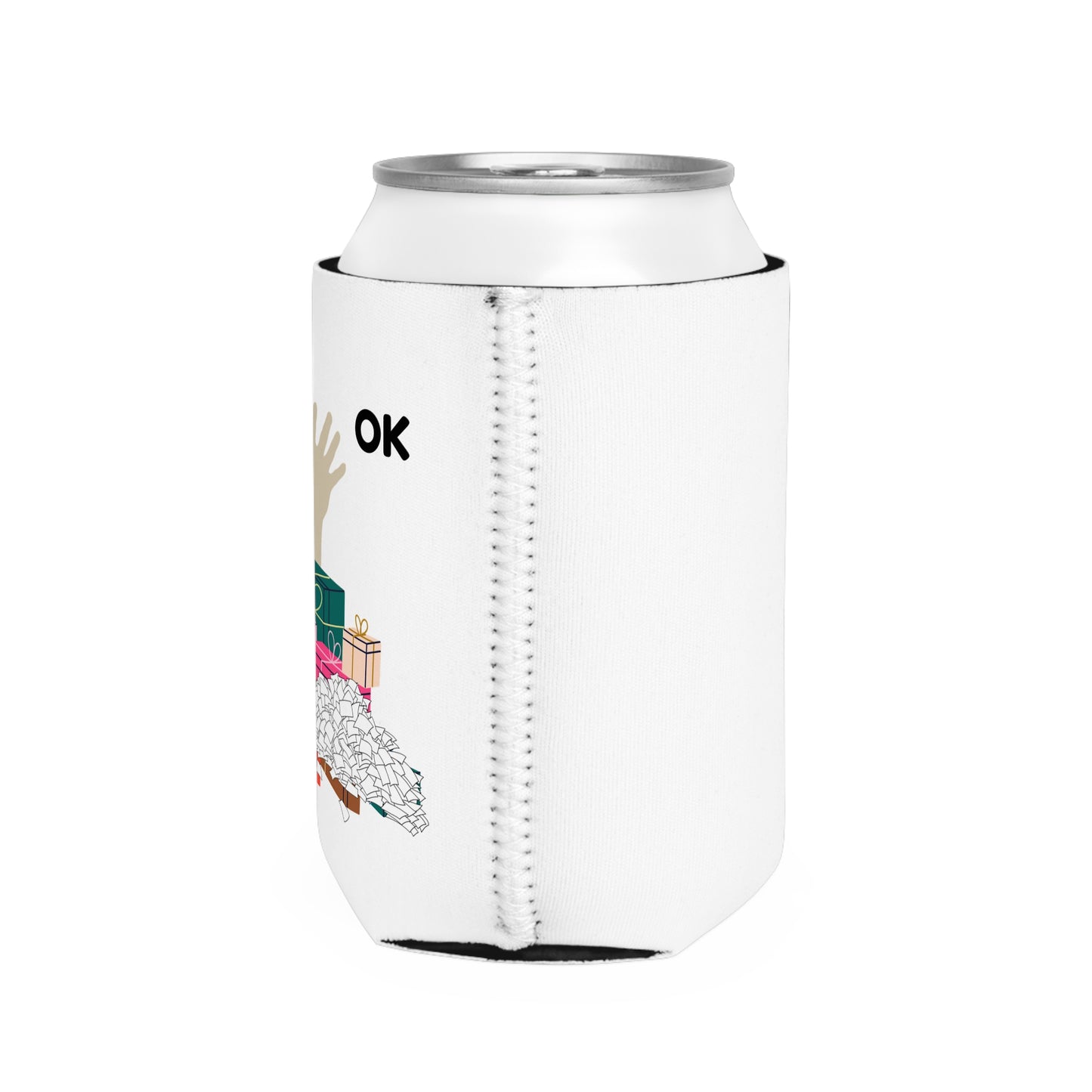 Festive Can Cooler Sleeve for Celebrations, Holiday Gift, Fun Party Accessory, Memorable Get-Together, Seasonal Vibes
