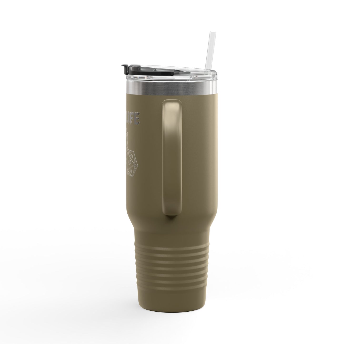 Dice Life Insulated Travel Mug, 40oz | Perfect for Gamers, Strong Design, Great for Parties, Gifts for RPG Fans, Outdoor Adventures