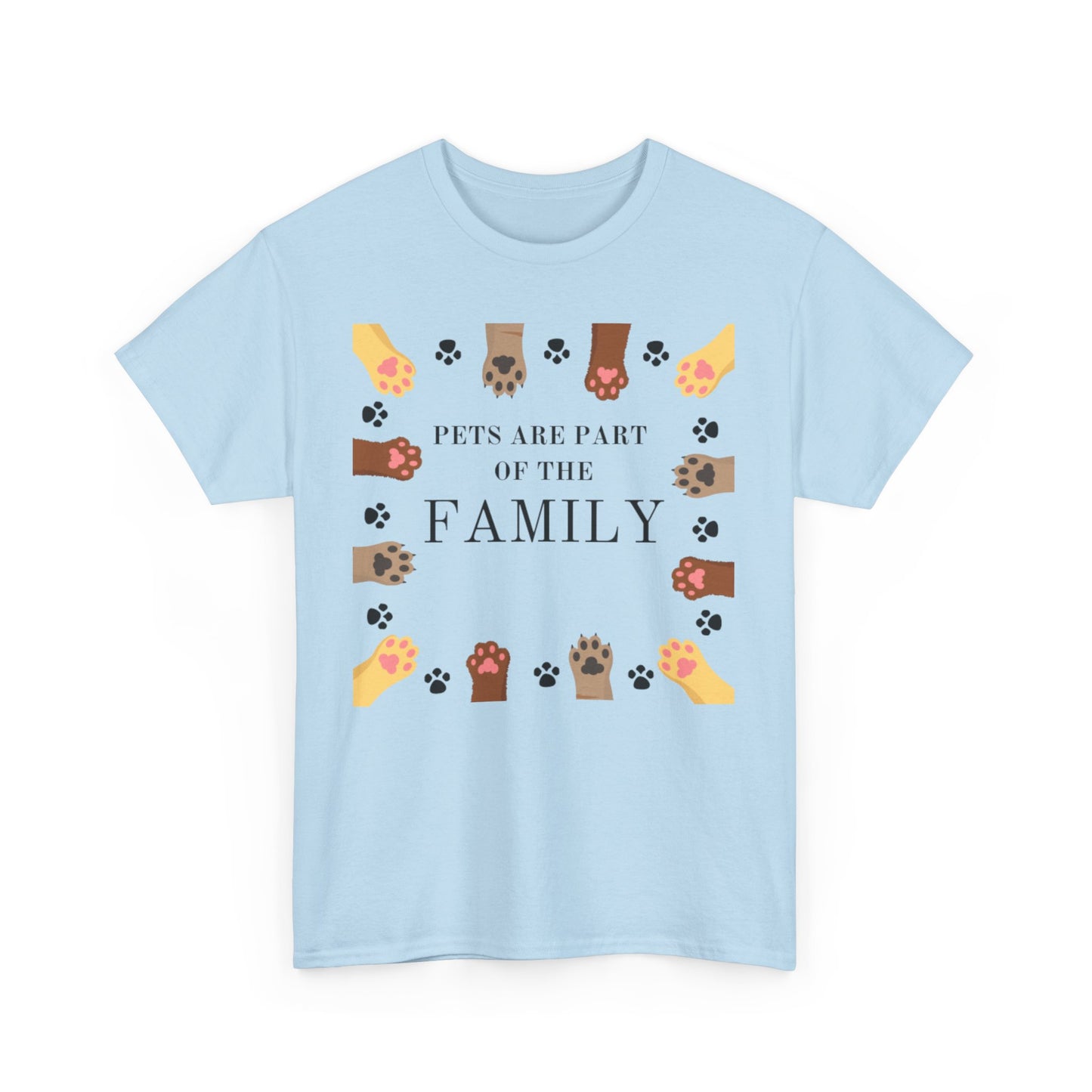 Pets Are Part of the Family Unisex Cotton Tee, Animal Lover Gift, Cute Pet Shirt, Family T-Shirt, Birthday, Pet Adoption