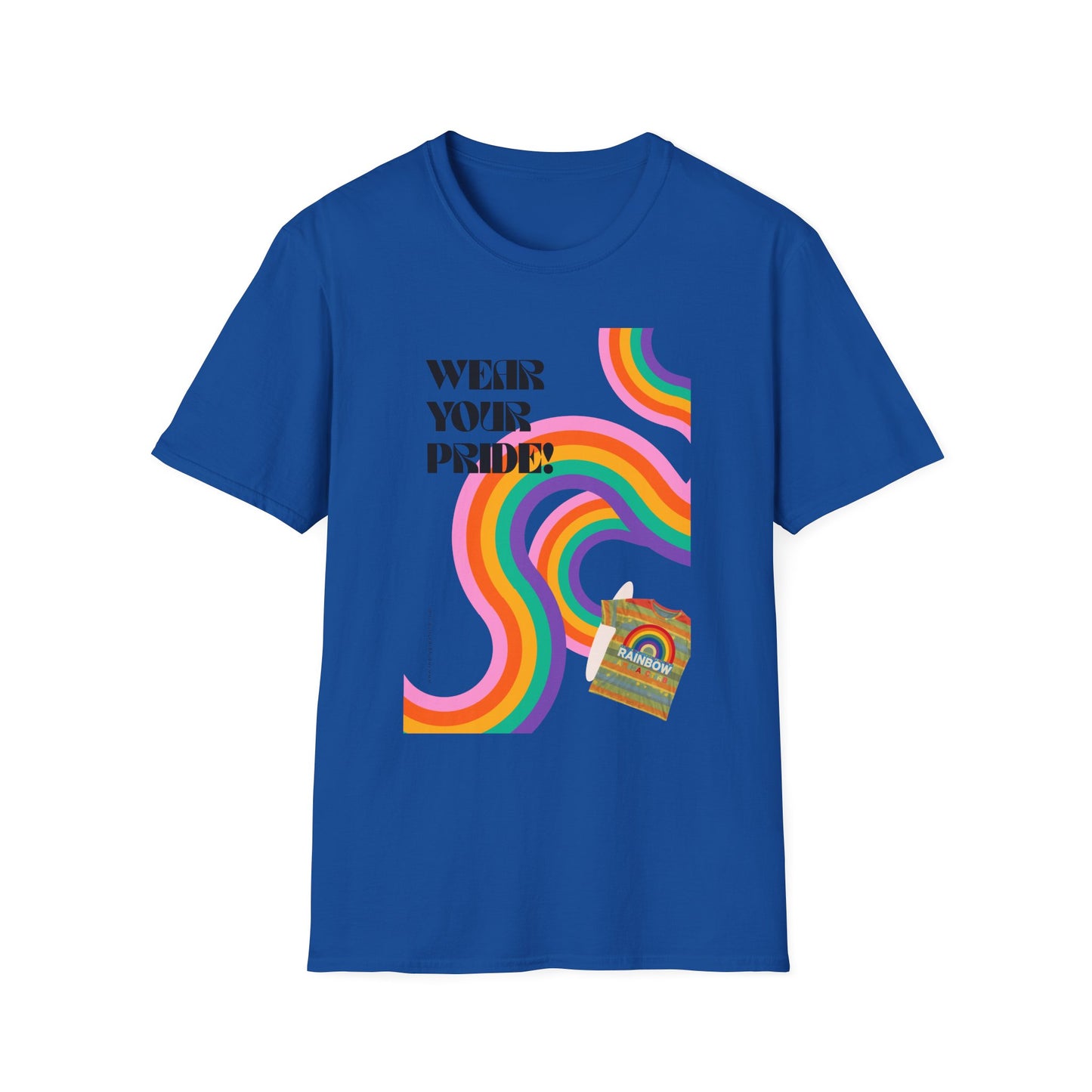 Wear Your Pride T-Shirt | Rainbow Waves LGBT Pride Tee