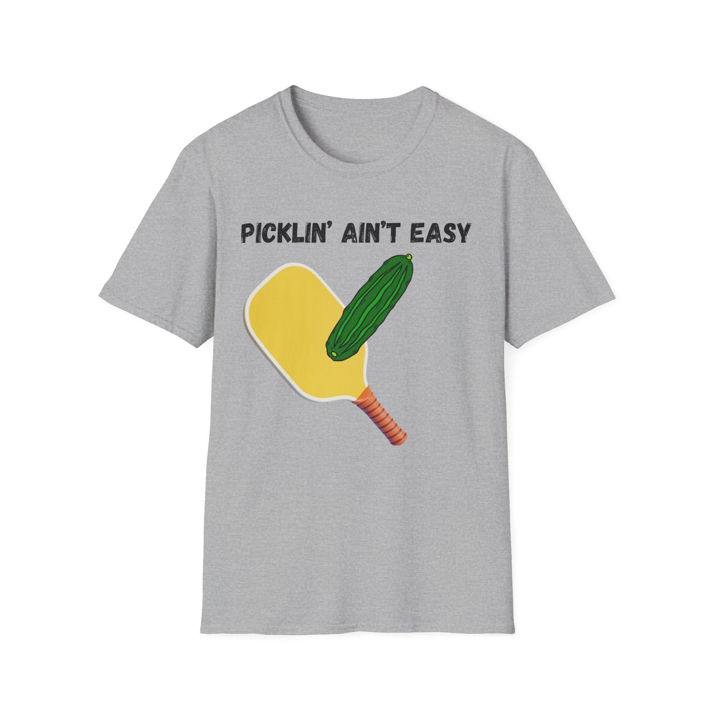 Picklin' Ain't Easy Pickleball Paddle T-Shirt | Funny Pickleball Shirt