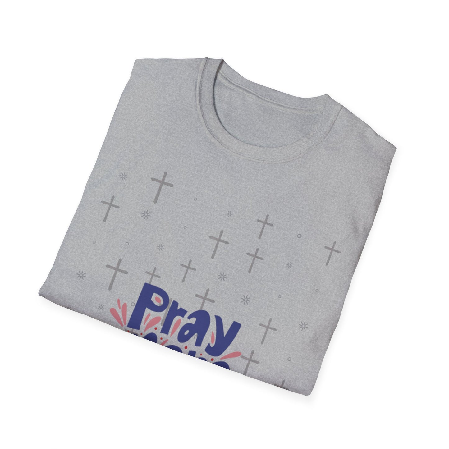Pray More Worry Less Unisex T-Shirt, Inspirational Tee for Faith, Religious Gift, Casual Wear, Positive Vibes Apparel