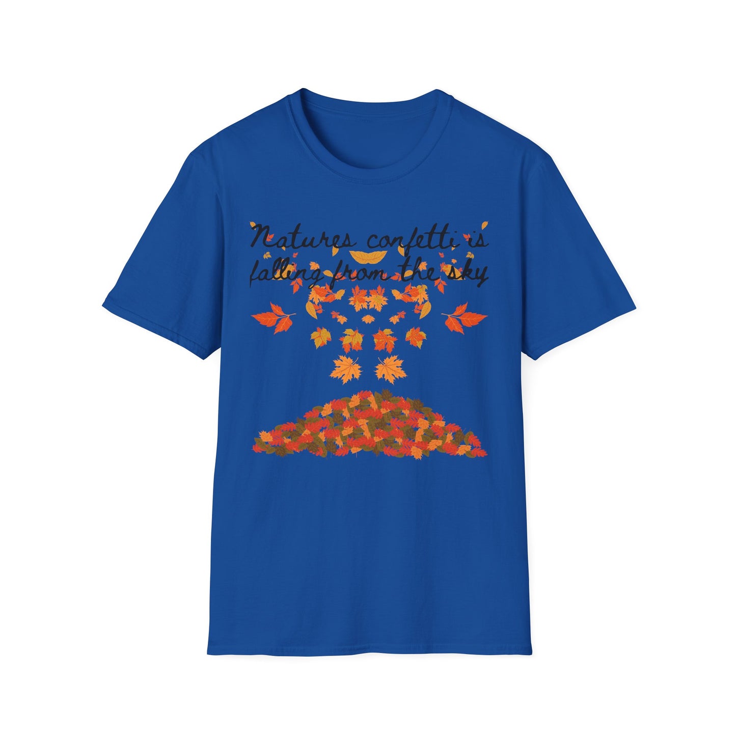 Fall Nature Confetti T-Shirt | Autumn Apparel, Seasonal Gift, Cute Casual Wear, Outdoor Adventures, Thanksgiving Shirts