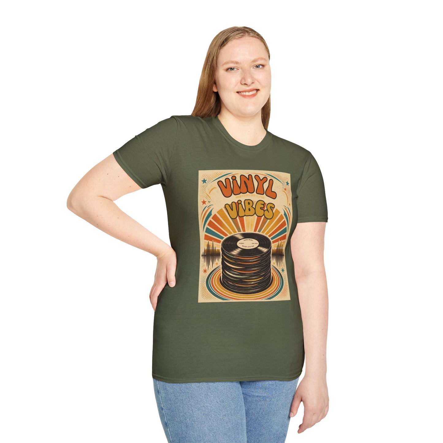 Vinyl Vibes Retro Record Tee | T-Shirt