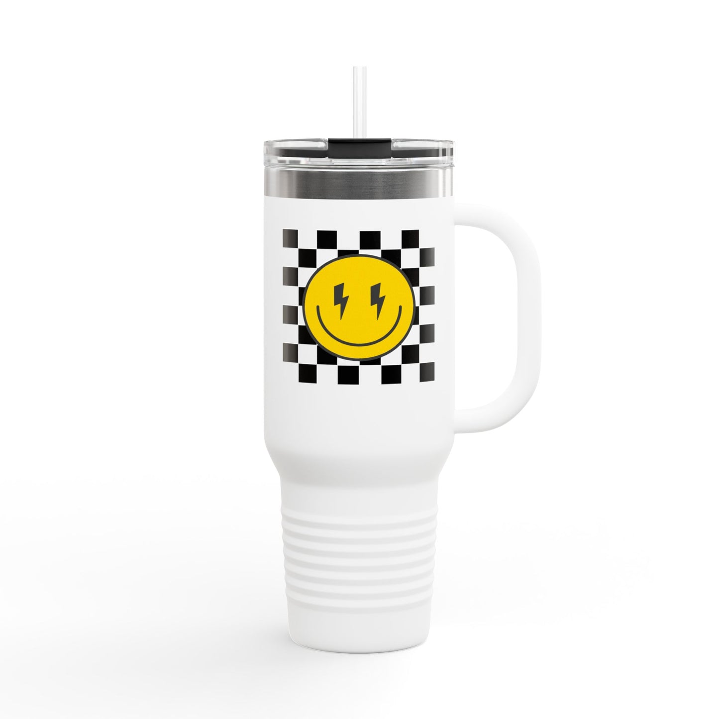 Bright Smile Insulated Travel Mug, Perfect for Road Trips, Happy Hour, and Everyday Use, 40oz Drinkware, Cheerful Gift for Coffee [...]