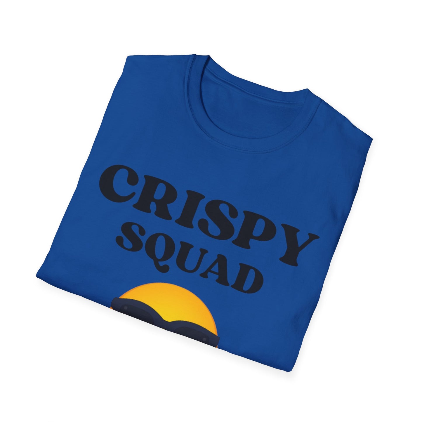 Crispy Squad T-Shirt - Fun Graphic Tee for Friends and Parties, Casual Wear, Gifts for Teens, Summer Outings, Emoji Vibe