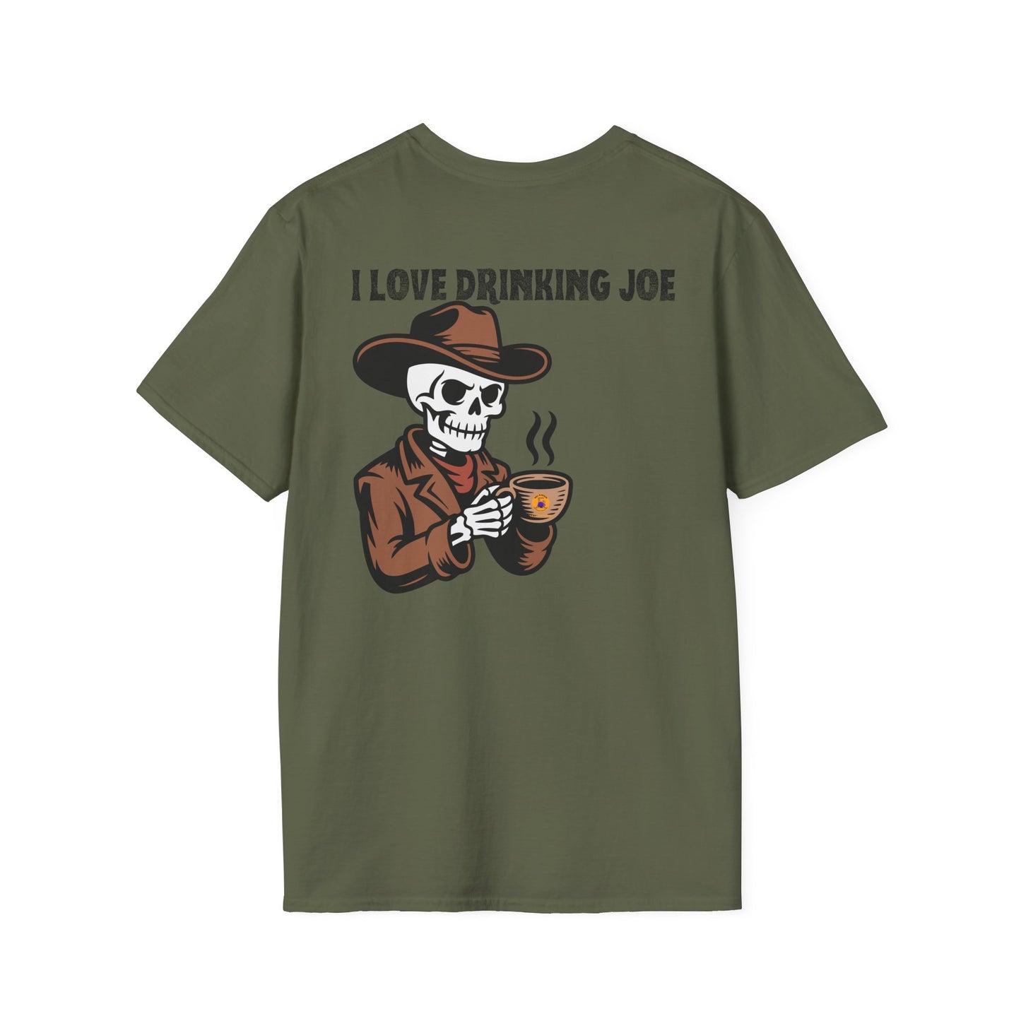 Cool Skull Coffee Lover T-Shirt, Graphic Tee for Coffee Lovers, Funny Unisex T-Shirt, Skeleton Shirt, Gift for Him/Her