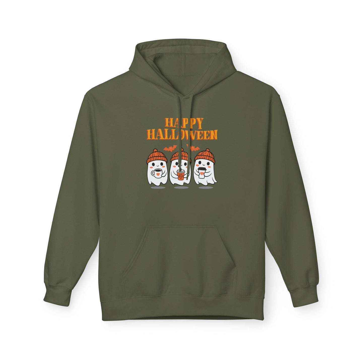 Halloween Ghosts Unisex Hoodie, Cozy Fall Apparel, Spooky Season Sweatshirt, Happy Halloween Gift, Cute Halloween Clothing