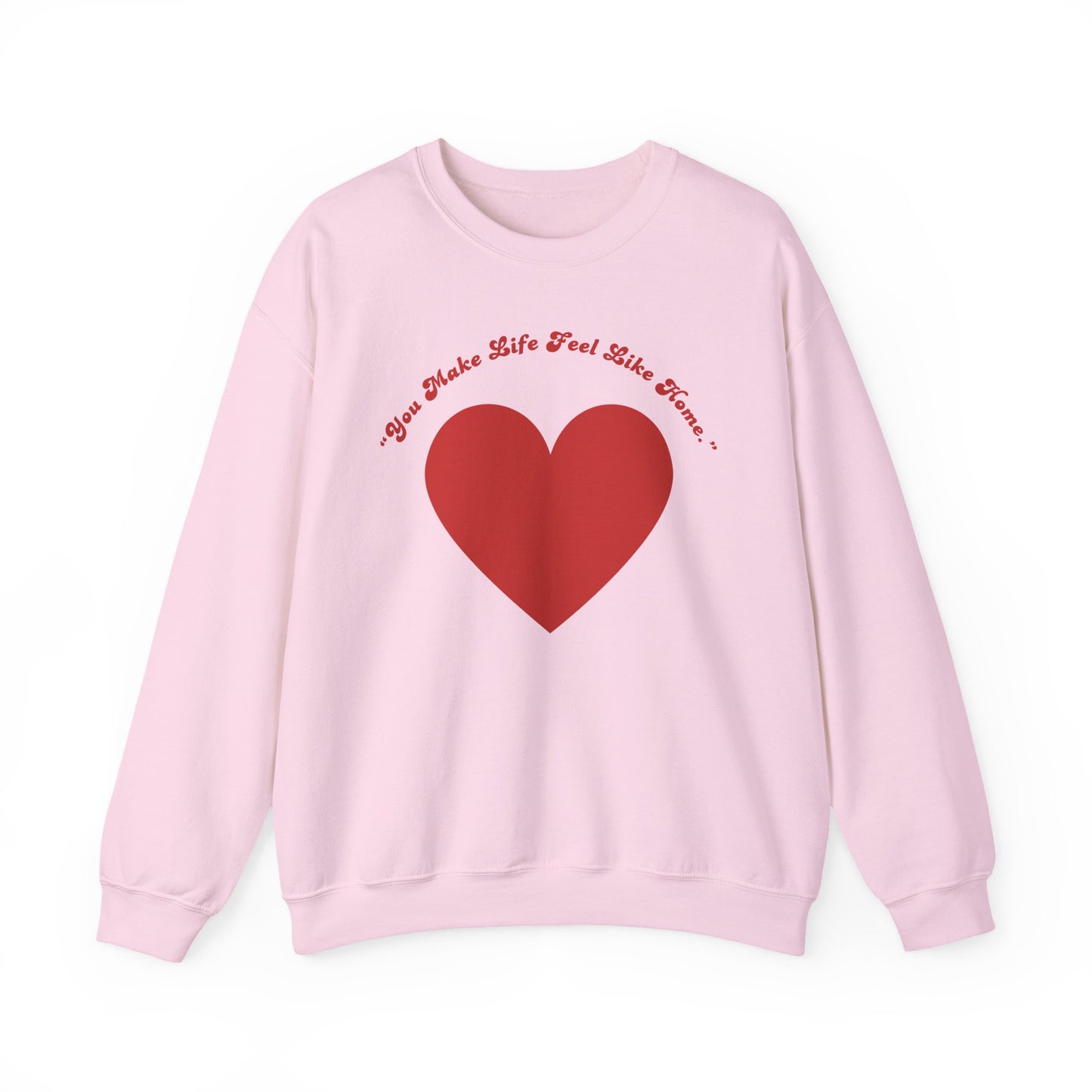 Red Heart Crewneck Sweatshirt | Minimal Love Graphic