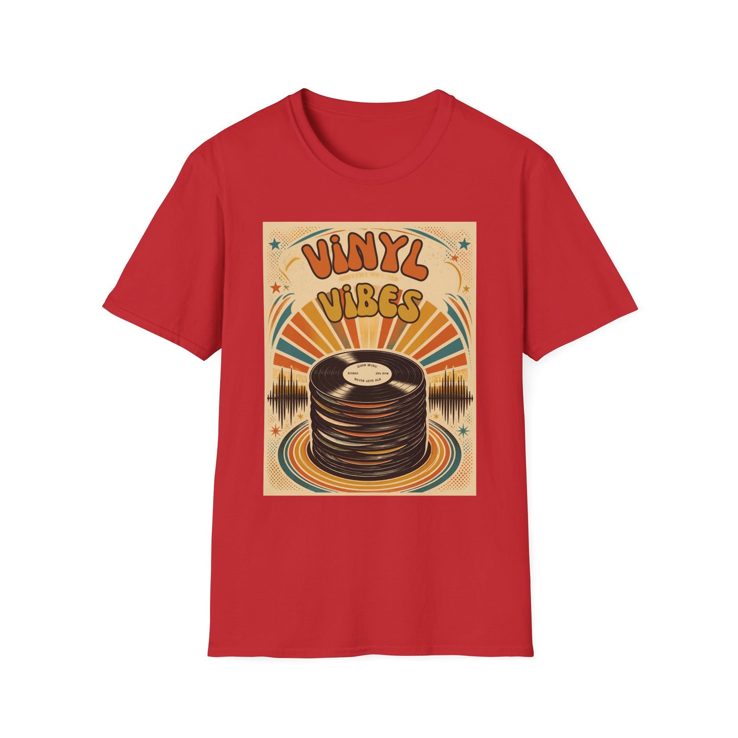 Vinyl Vibes Retro Record Tee | T-Shirt