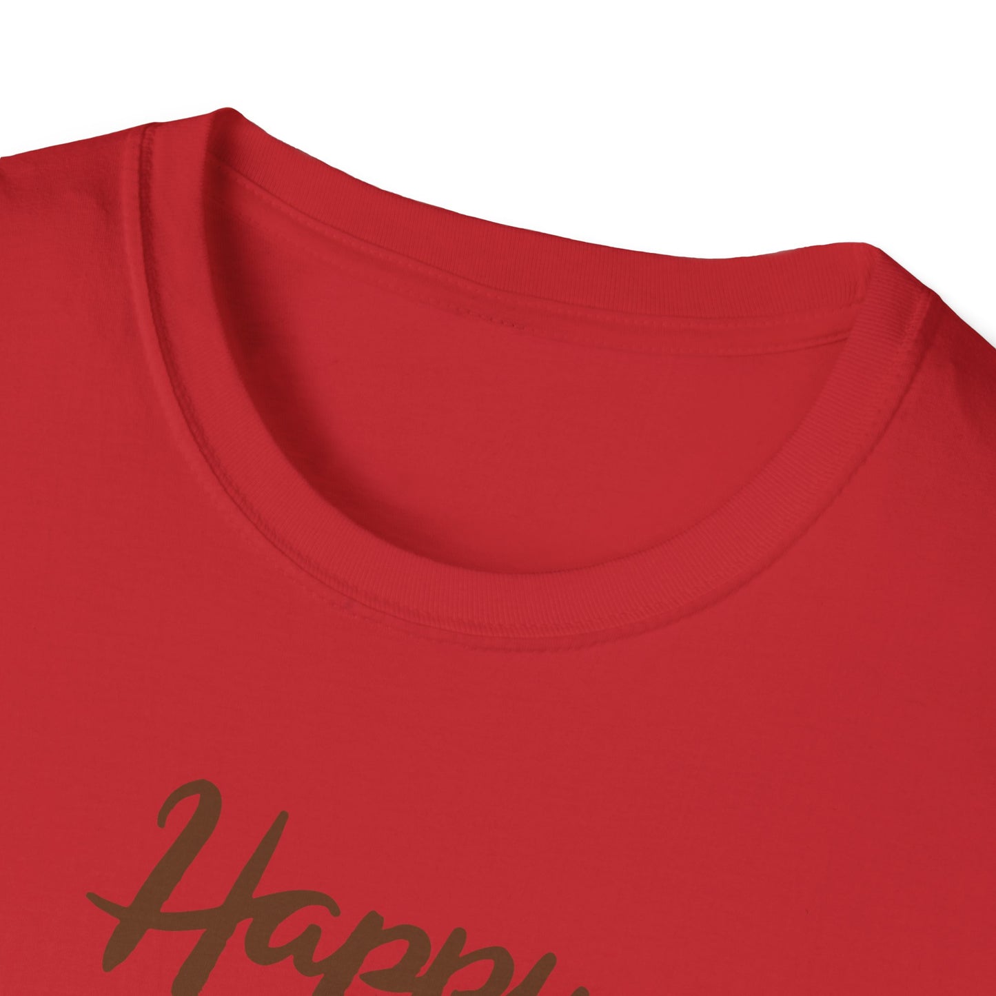 Thanksgiving Coffee T-Shirt - Unisex Softstyle Tee for Fall Celebrations, Autumn Apparel, Holiday Gathering, Family Gatherings, [...]