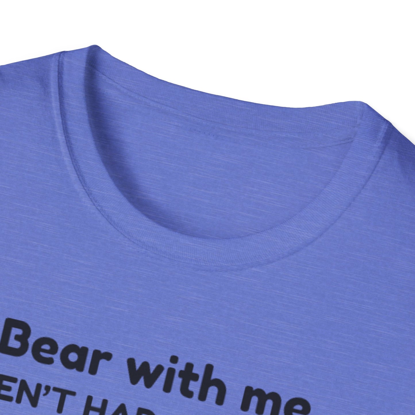 Cute Bear Coffee T-Shirt, Unisex Softstyle Tee, Perfect for Coffee Lovers, Gifts for Moms and Dads, Casual Everyday Wear, Birthday Gift