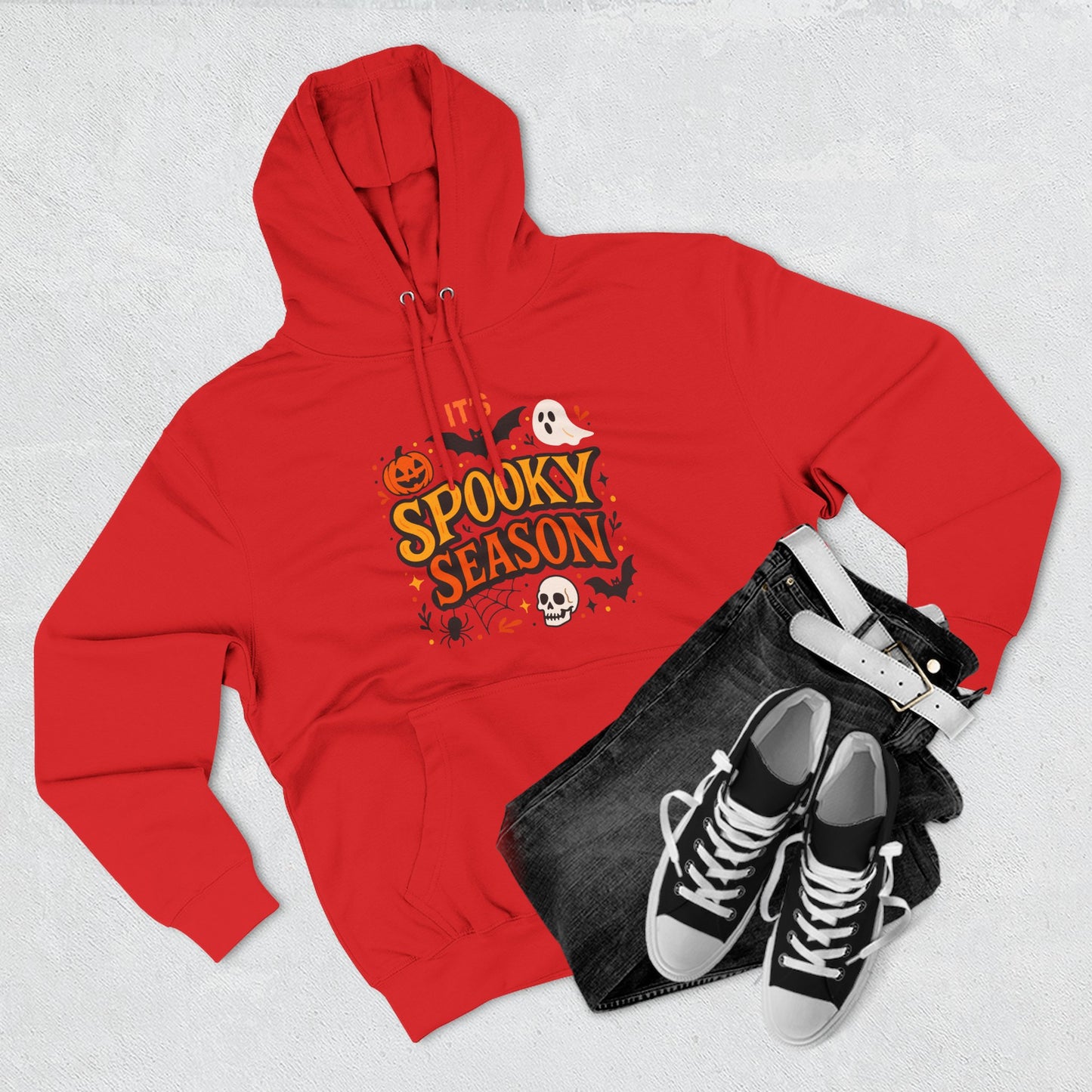 Spooky Season Hoodie, Fall Fashion, Halloween Sweatshirt, Cozy Gift, Graphic Hoodie, Autumn Apparel