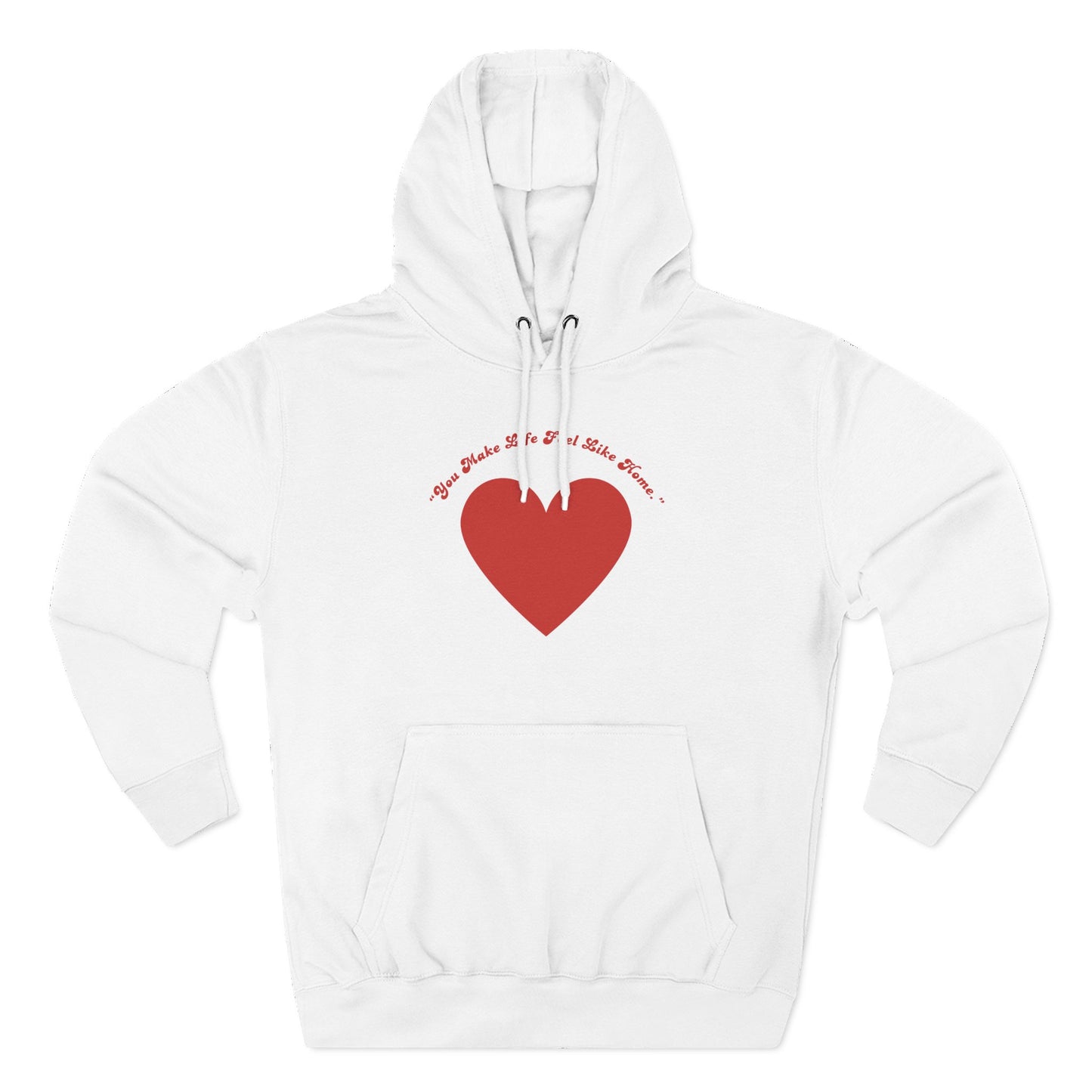 Red Heart Illustration Hoodie | Simple Minimal Love Graphic