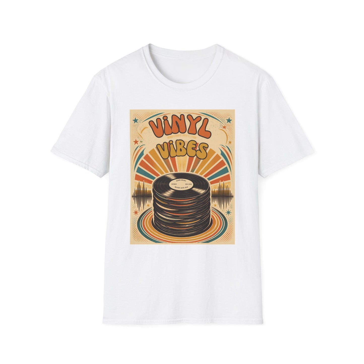 Vinyl Vibes Retro Record Tee | T-Shirt