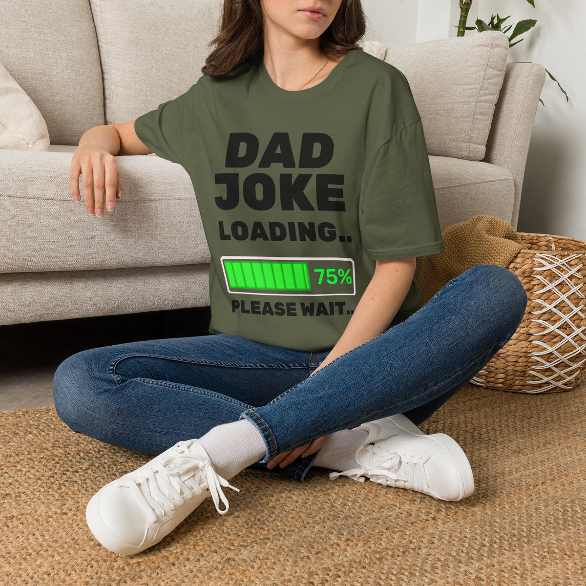 Dad Joke Loading T-Shirt | Funny Bar Humor Tee, Loading Progress Graphic