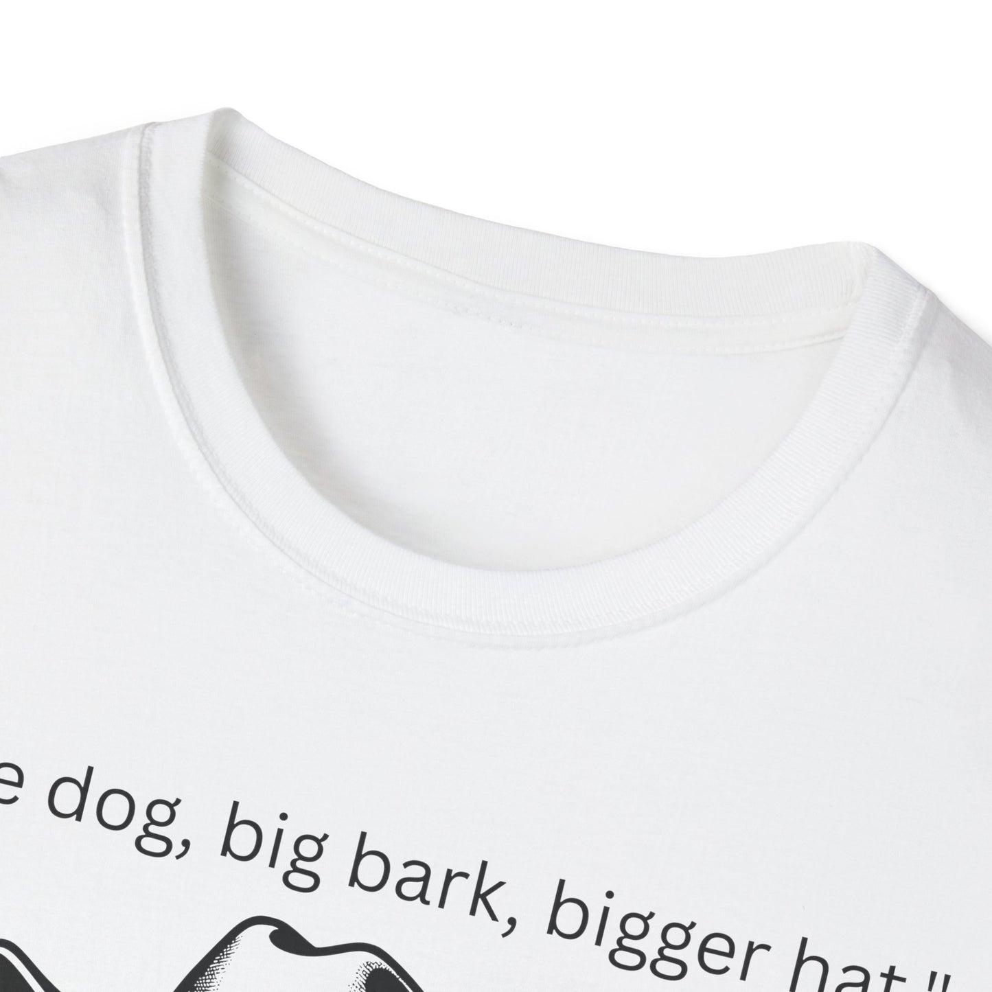 Little Dog Big Bark Unisex T-Shirt, Funny Dog Shirt, Pet Lover Gift, Cowboy Dog Tee, Cute Graphic Tee