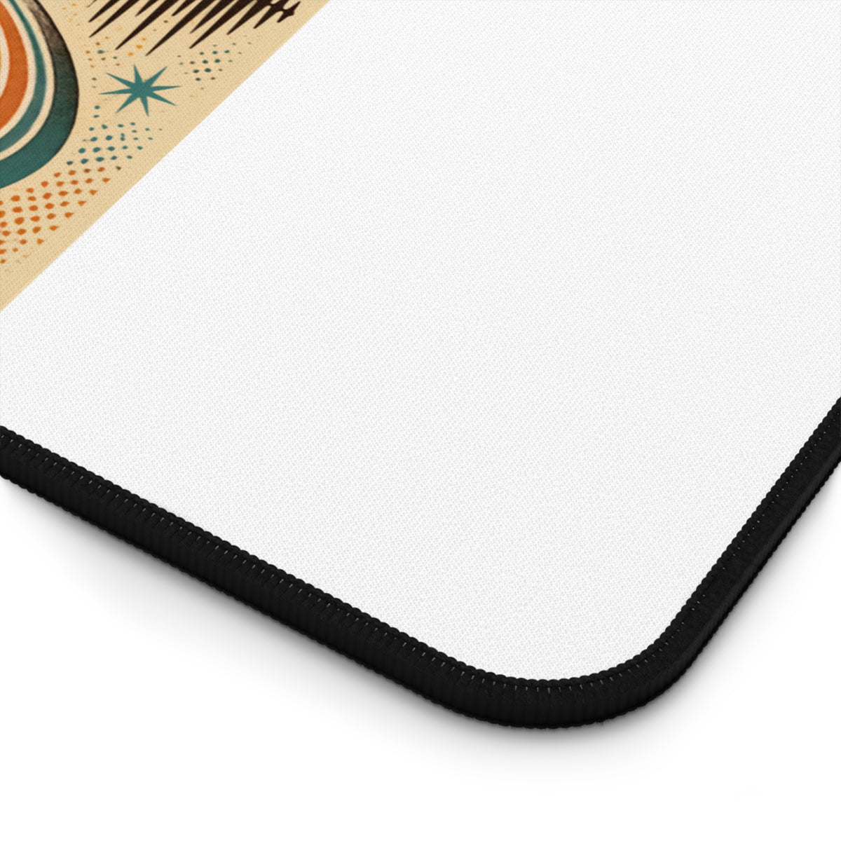 Vinyl Vibes record stack Desk Mat | Retro music poster