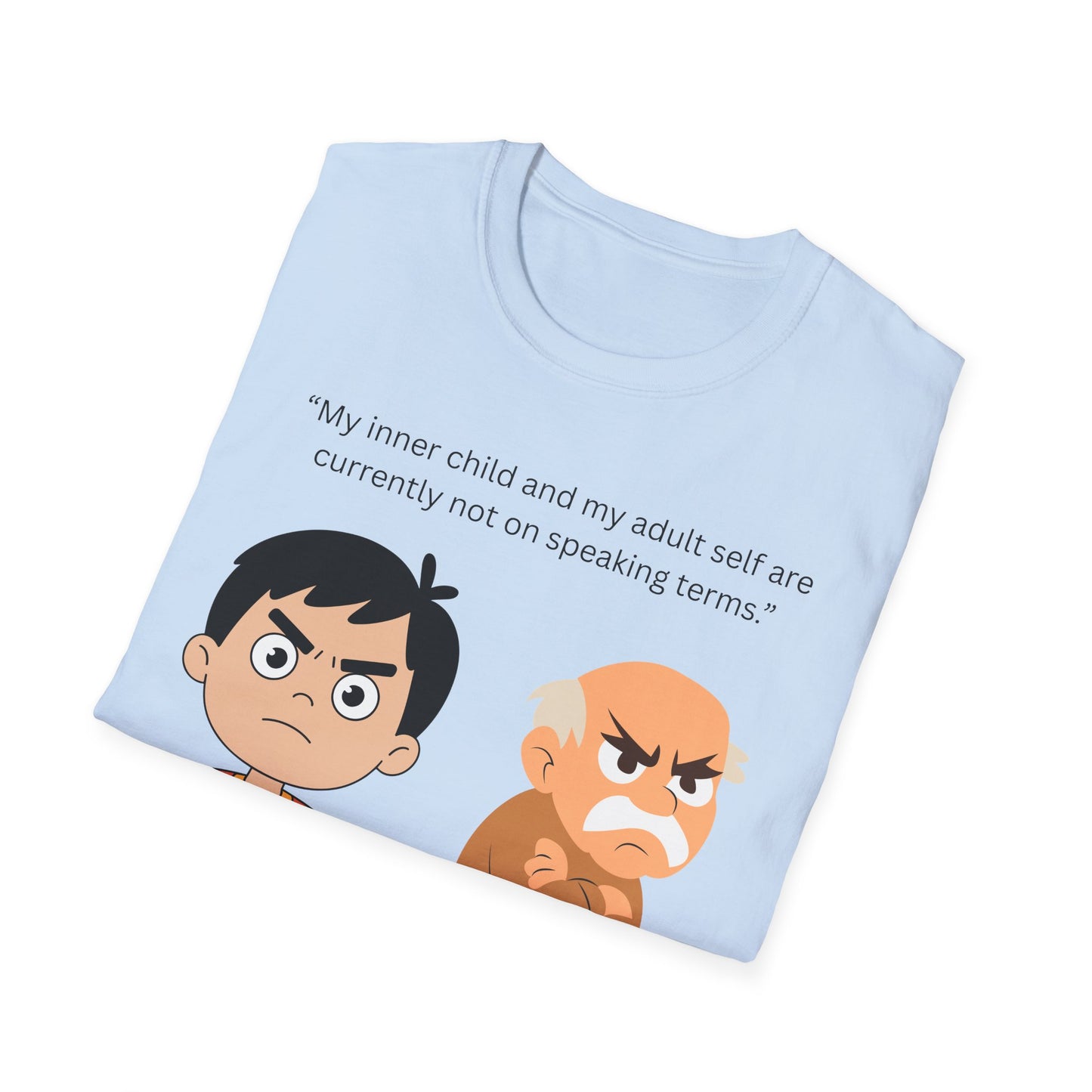 Humorous Inner Child T-Shirt, Funny Gift, Unisex Tee, Adult Humor Shirt, Self-Care Apparel, Memorable Occasion Shirt