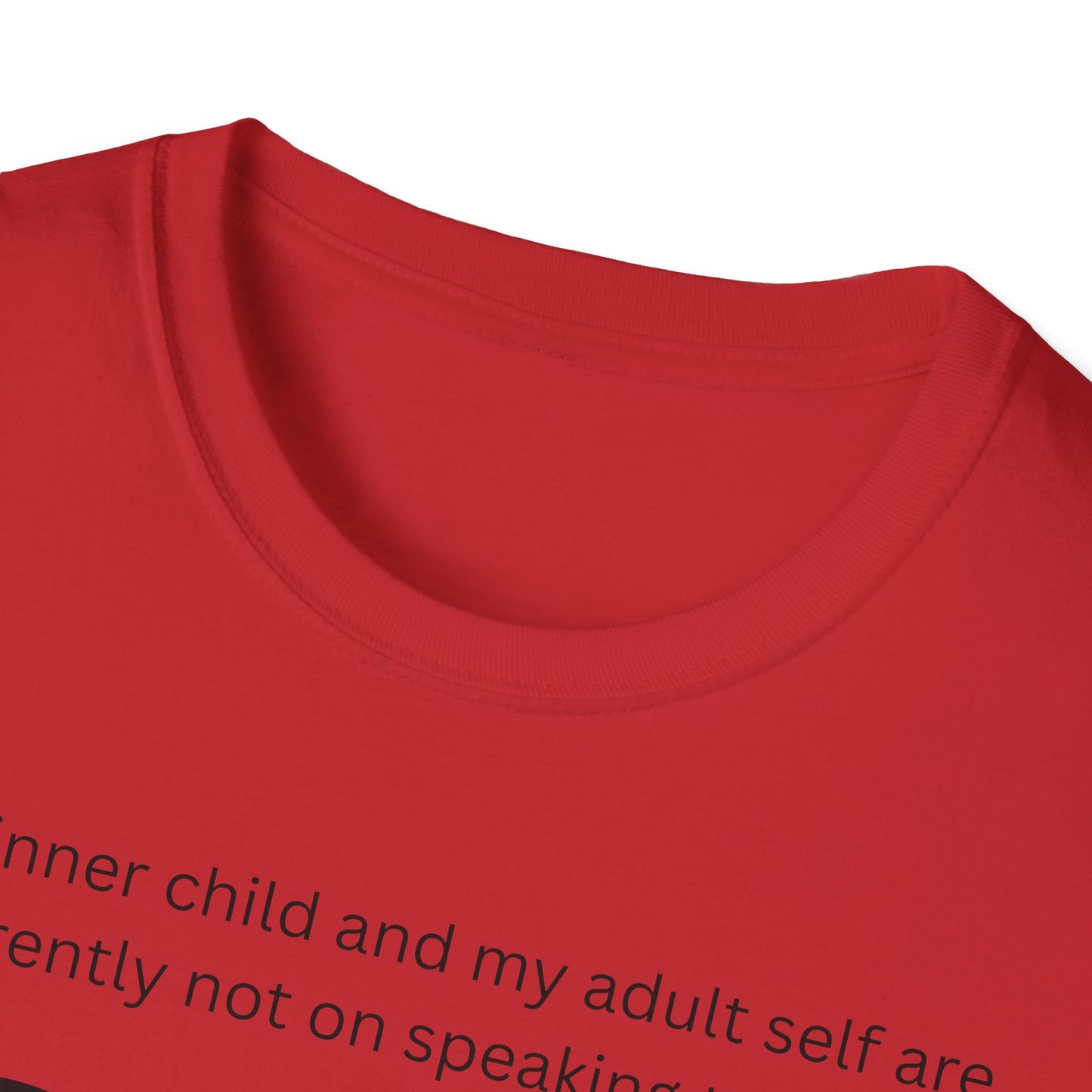 Humorous Inner Child T-Shirt, Funny Gift, Unisex Tee, Adult Humor Shirt, Self-Care Apparel, Memorable Occasion Shirt