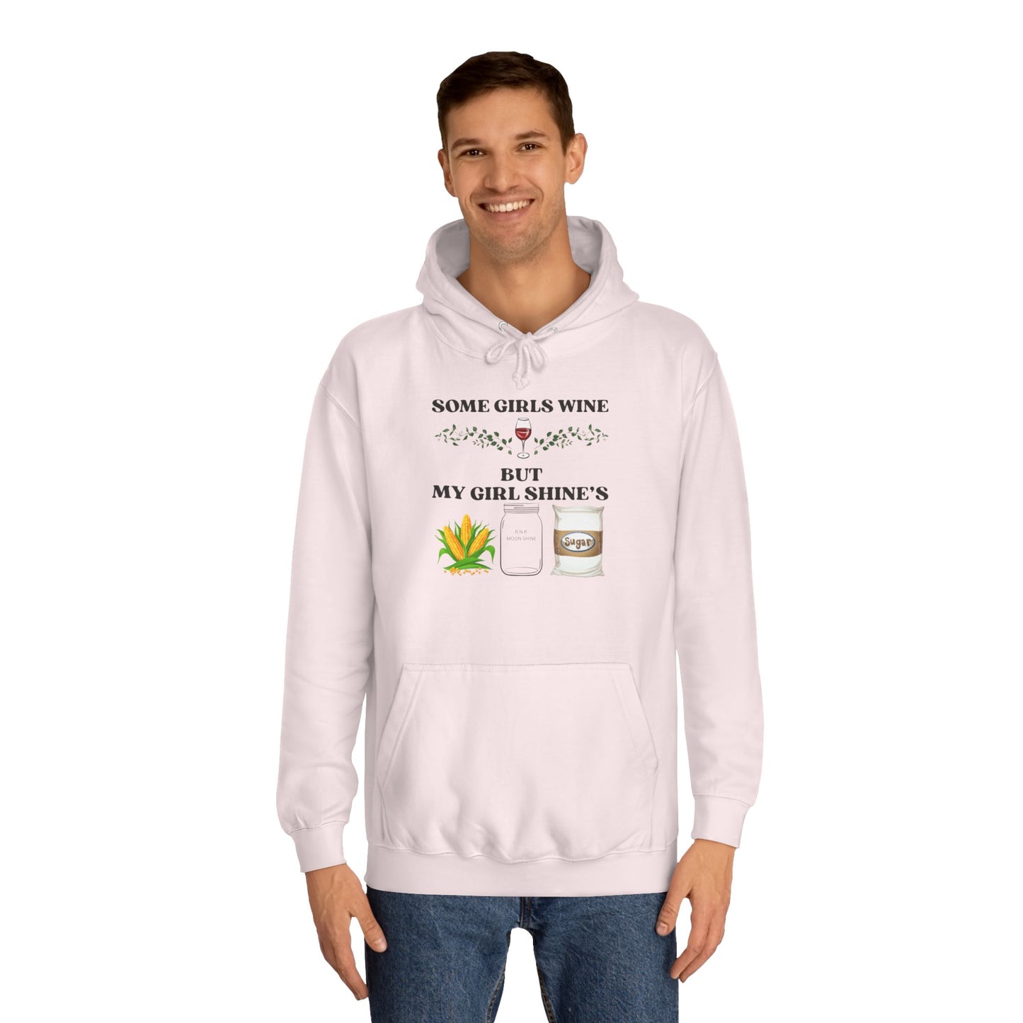 Funny Unisex College Hoodie - Perfect for Wine Lovers, Gift for Friends, Casual Wear, Cozy, Holiday Apparel