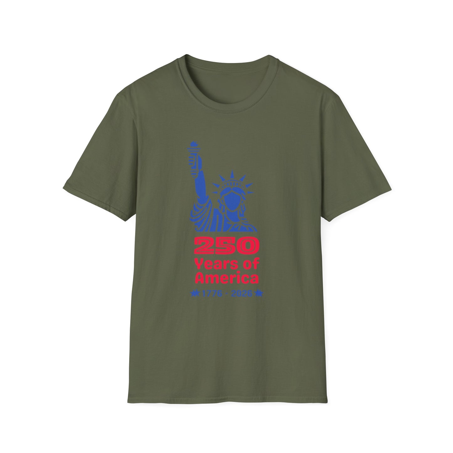 Statue of Liberty 250 Years of America T-Shirt | 1776-2026 Patriotic Tee