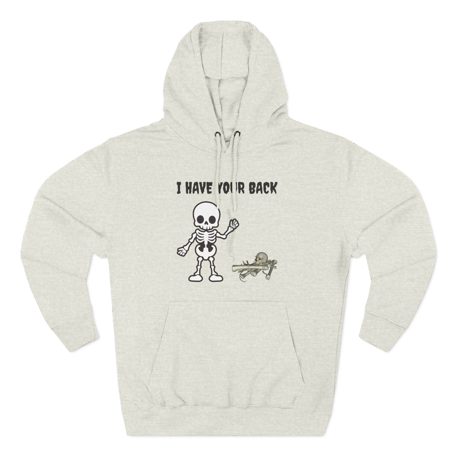Skeleton Support Fleece Hoodie, Funny Sweatshirt, Unique Gift for Halloween, Cozy Fall Wear, Unisex Hoodie