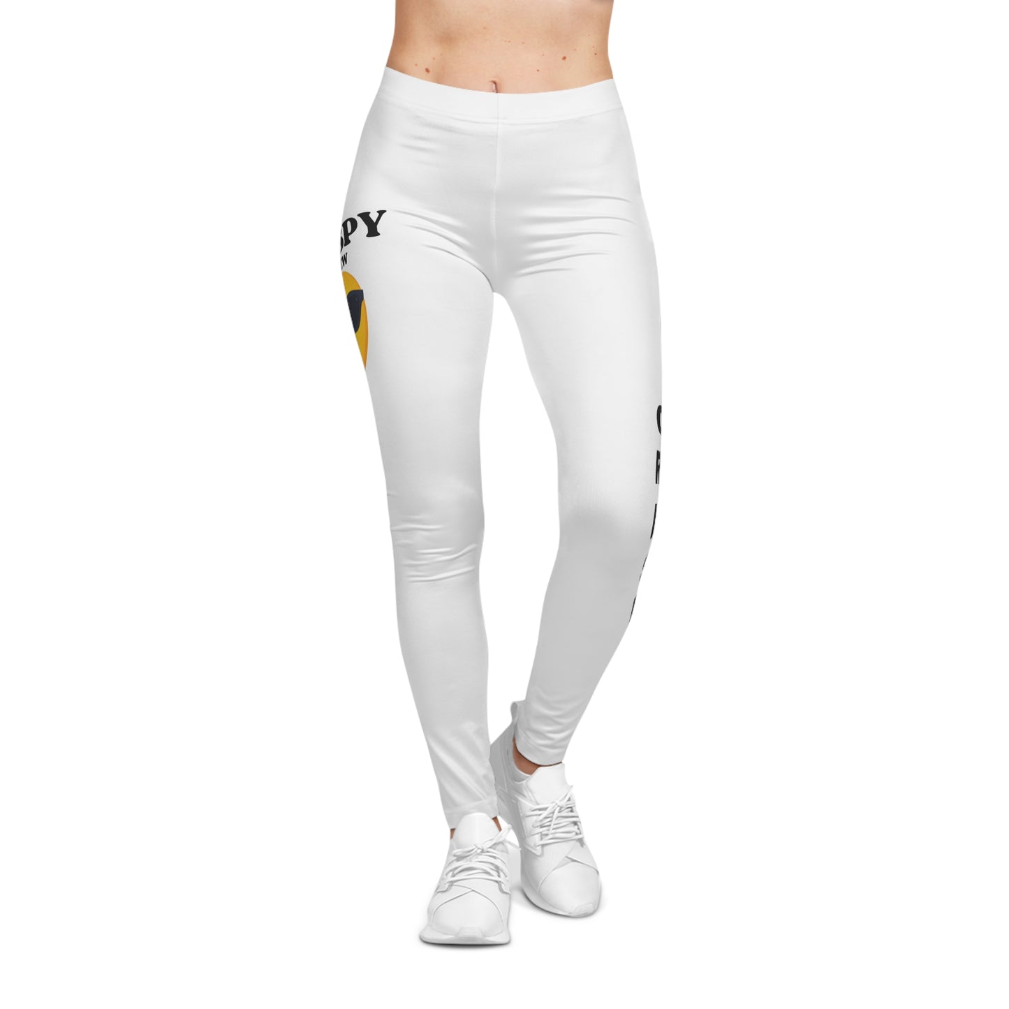 Crispy Vibe Women's Casual Leggings | Fun Activewear, Comfortable Athleisure, Workout Pants, Cheerful Yoga Leggings, Gift for Friends