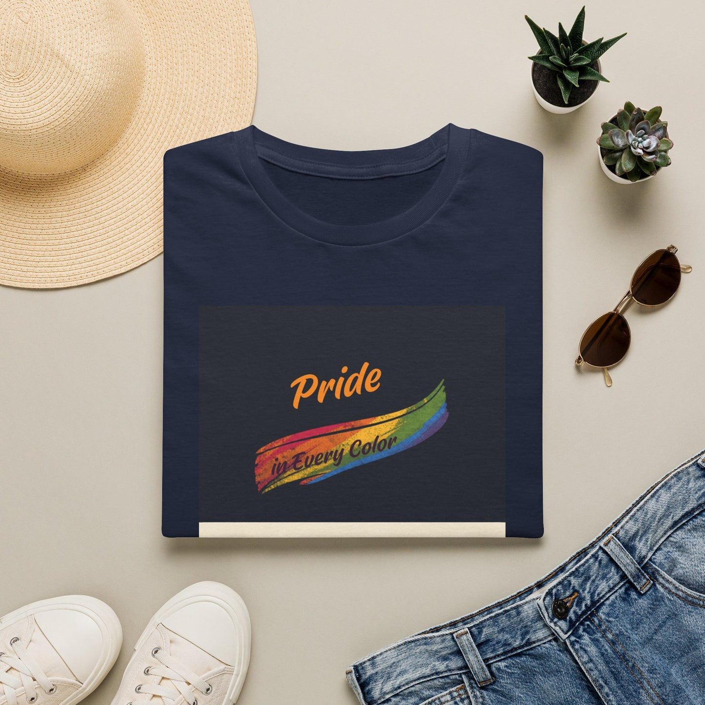 Pride Rainbow Brushstroke Together We Shine T-Shirt | LGBTQ+ Pride Tee