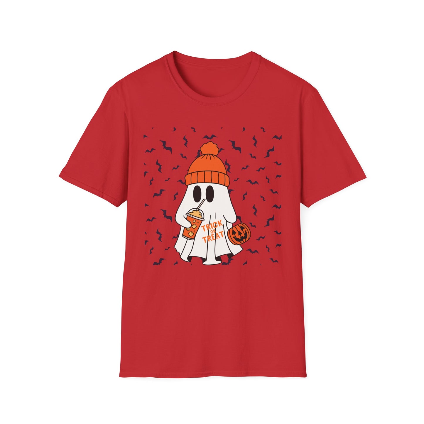 Halloween Ghost Cozy Unisex T-Shirt | Spooky Fun, Fall Apparel, Pumpkin Lovers Gift, Casual Halloween Outfit, Autumn Vibes
