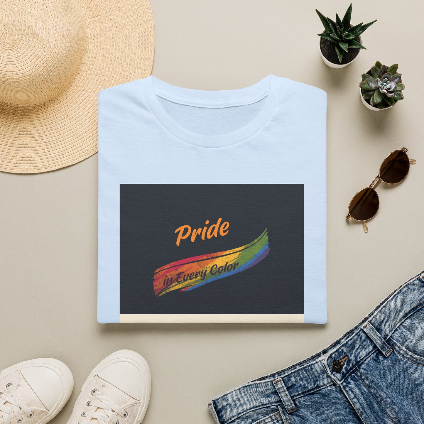 Pride Rainbow Brushstroke Together We Shine T-Shirt | LGBTQ+ Pride Tee