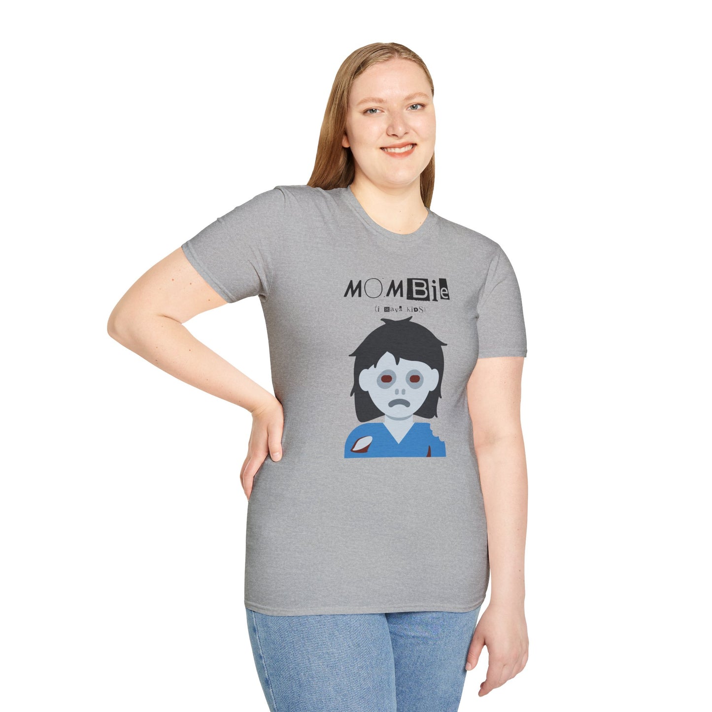 Funny MOMBie Unisex T-Shirt | Mother's Day Gift, Casual Wear, Zombie Theme, Halloween Humor, Family Shirt