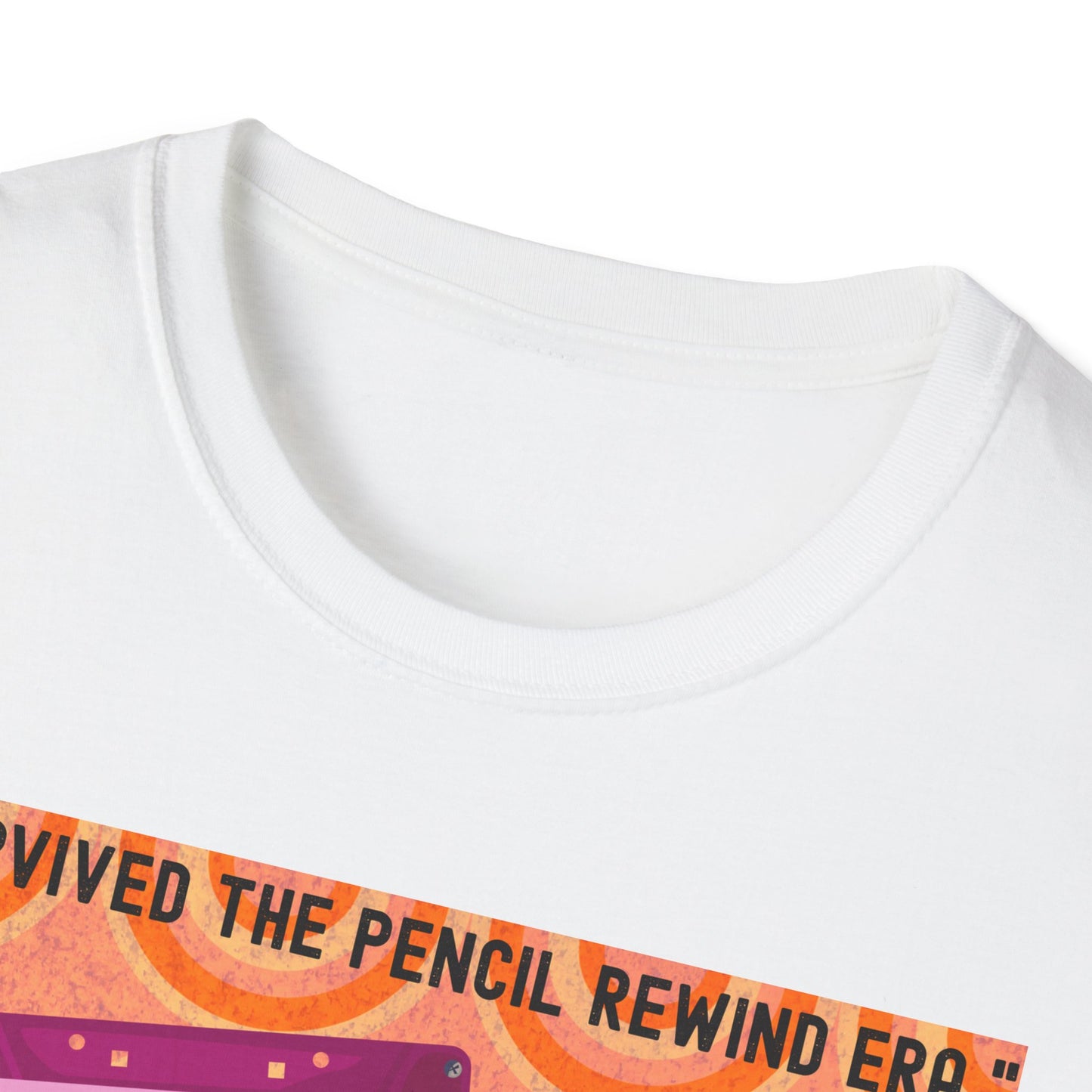 Vintage 90s T-Shirt, Retro Graphic Tee, I Survived the Pencil Rewind Era, Gift for Music Lovers, Nostalgic Apparel