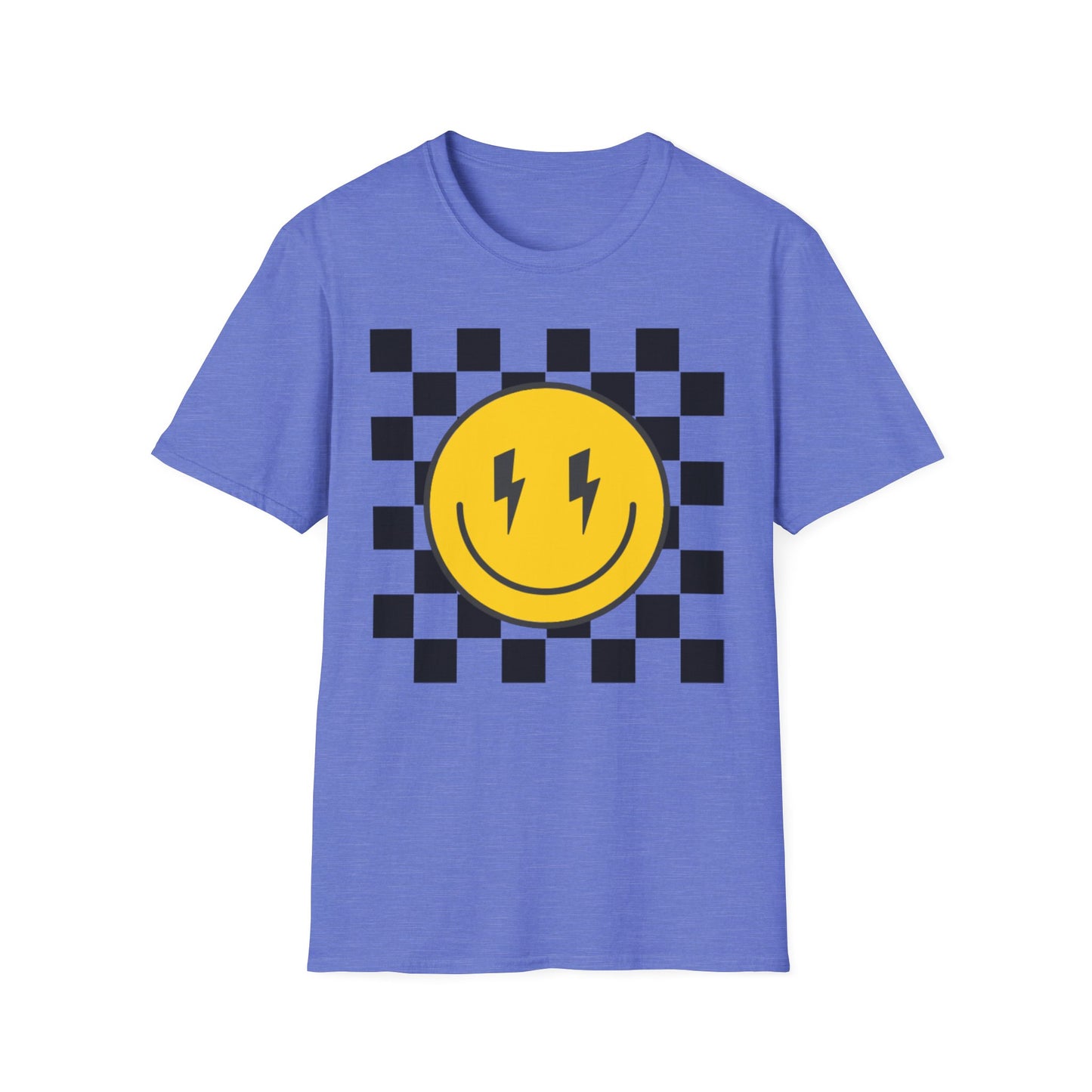 Retro Smiley Face Unisex T-Shirt, Casual Wear, Fun Graphic Tee, Gift for Friends, Summer Style, Festival Apparel, Joyful Design