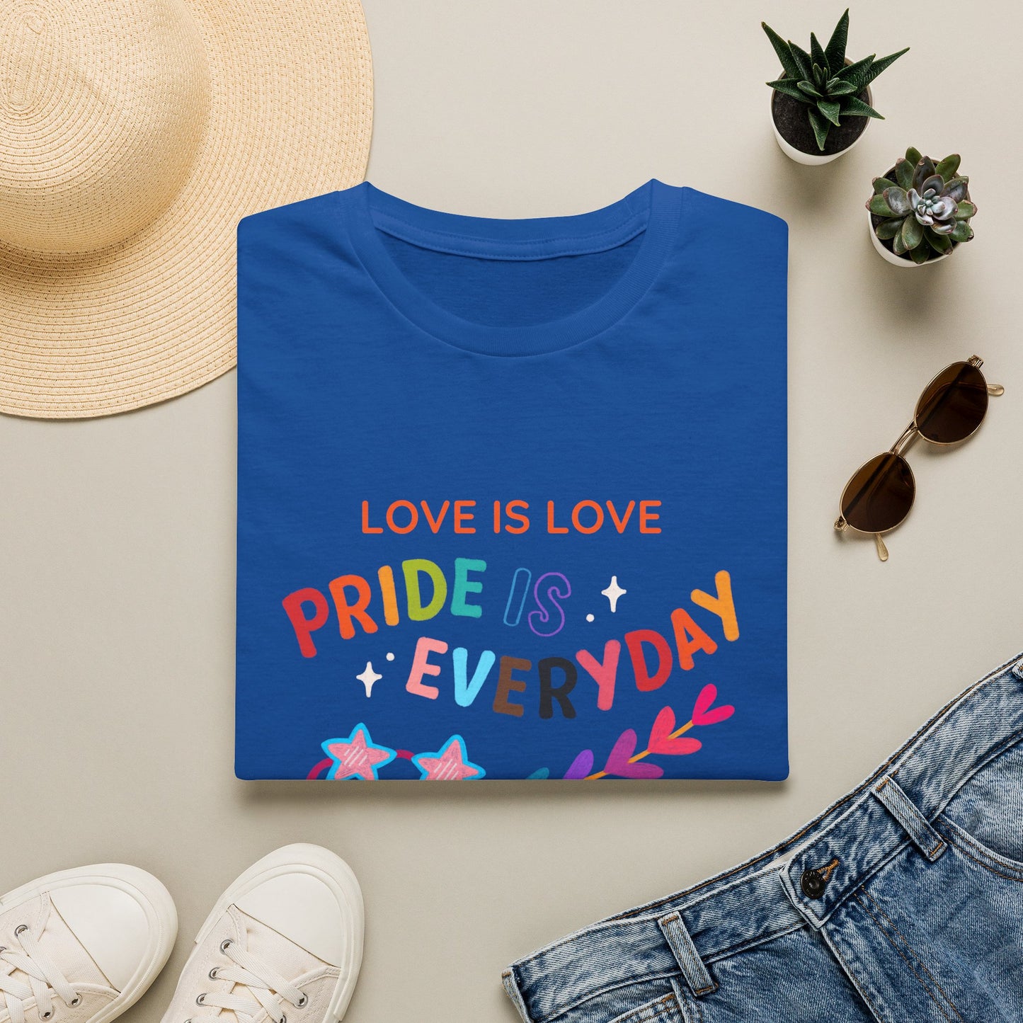 Love Is Love Pride Is Everyday T-Shirt | Rainbow Typography