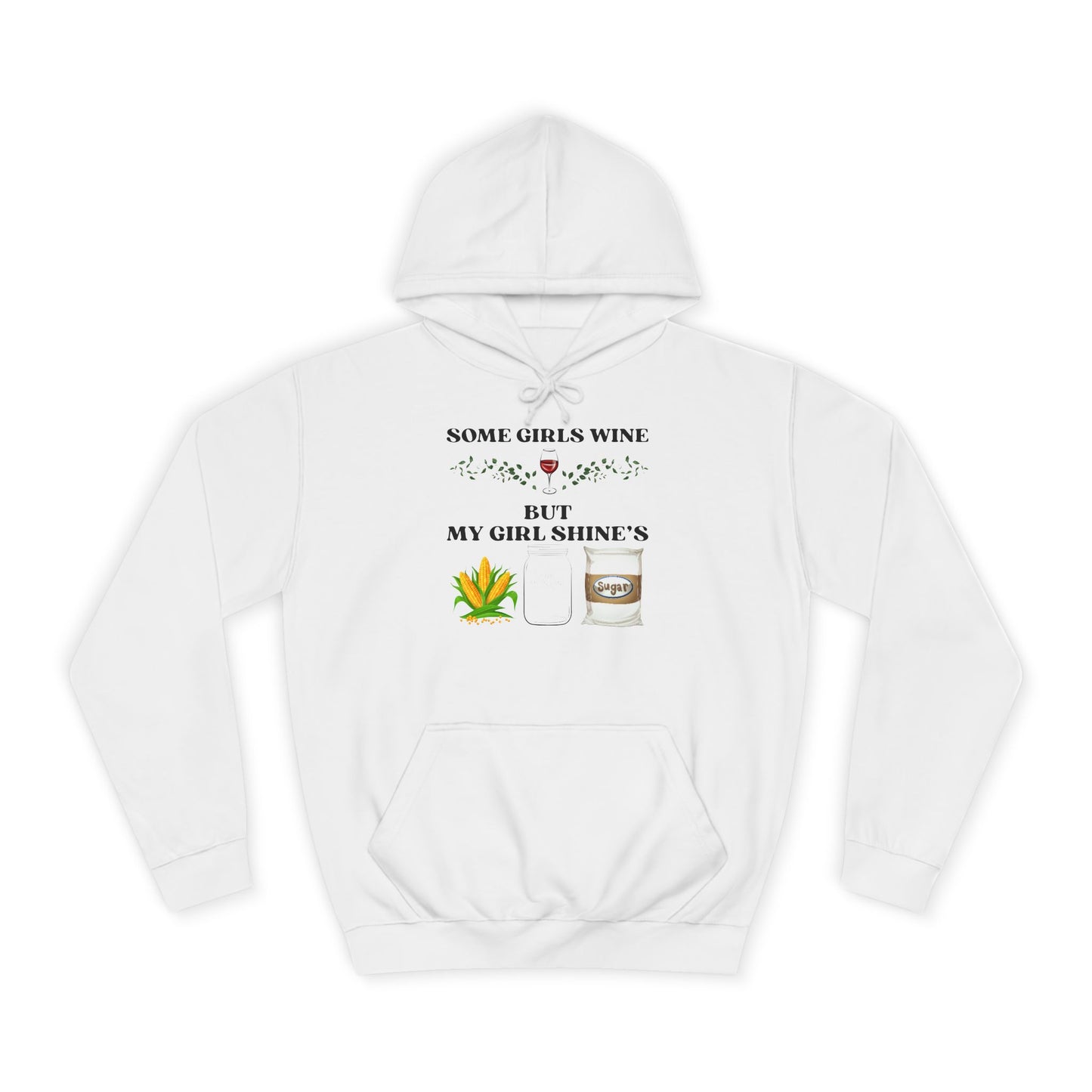 Funny Unisex College Hoodie - Perfect for Wine Lovers, Gift for Friends, Casual Wear, Cozy, Holiday Apparel