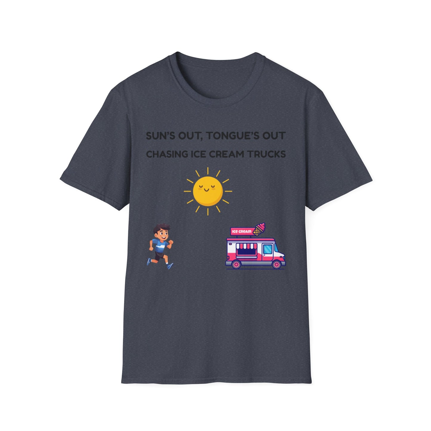 Suns Out Tongues Out Ice Cream TShirt, Summer Fun Shirt, Kids Ice Cream Truck Tee, Playful Unisex TShirt, Ice Cream Lover Gift