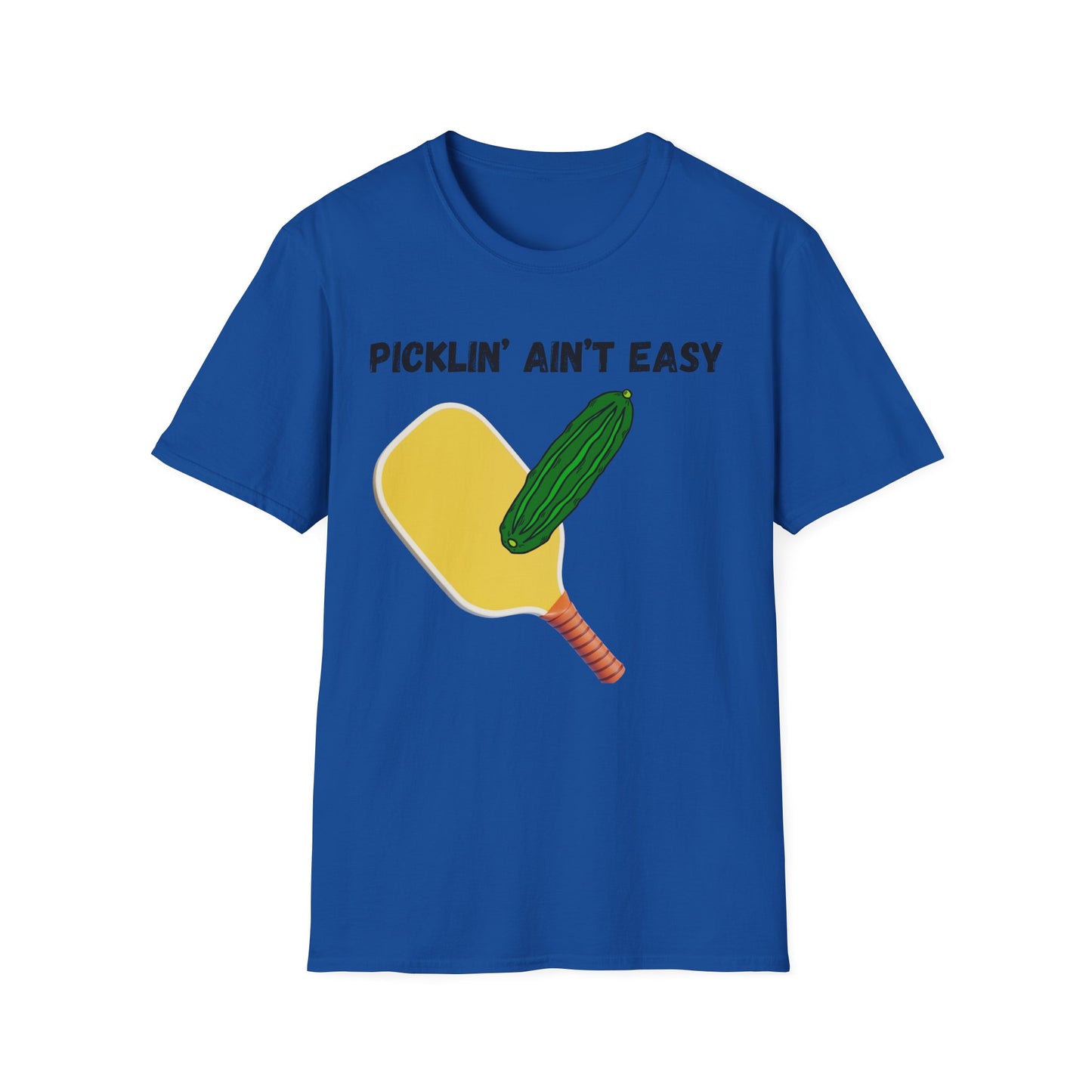 Picklin' Ain't Easy Pickleball Paddle T-Shirt | Funny Pickleball Shirt