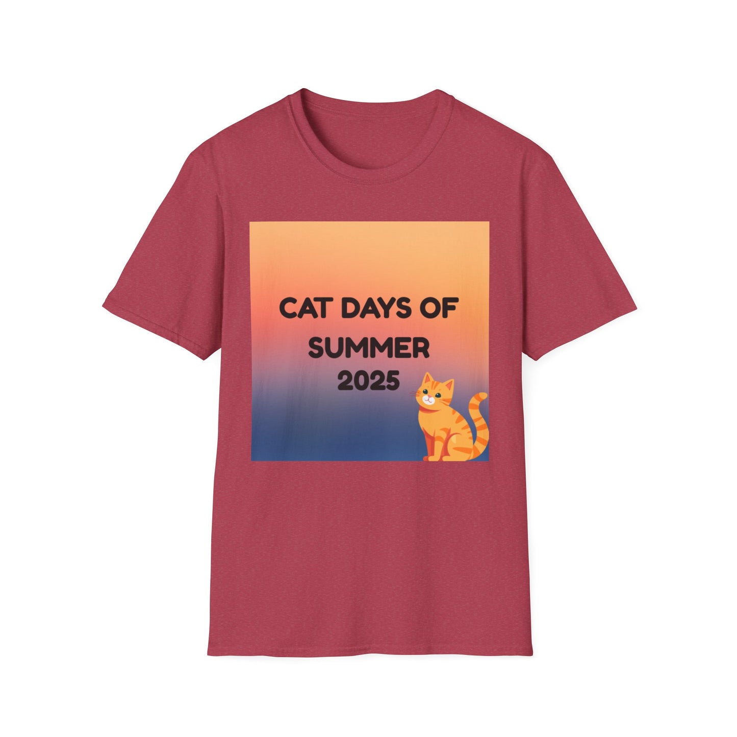 Cat Days of Summer T-Shirt, Fun & Playful Tee for Cat Lovers, Summer Wear, Gift for Pet Owners, Cute Cat Shirt